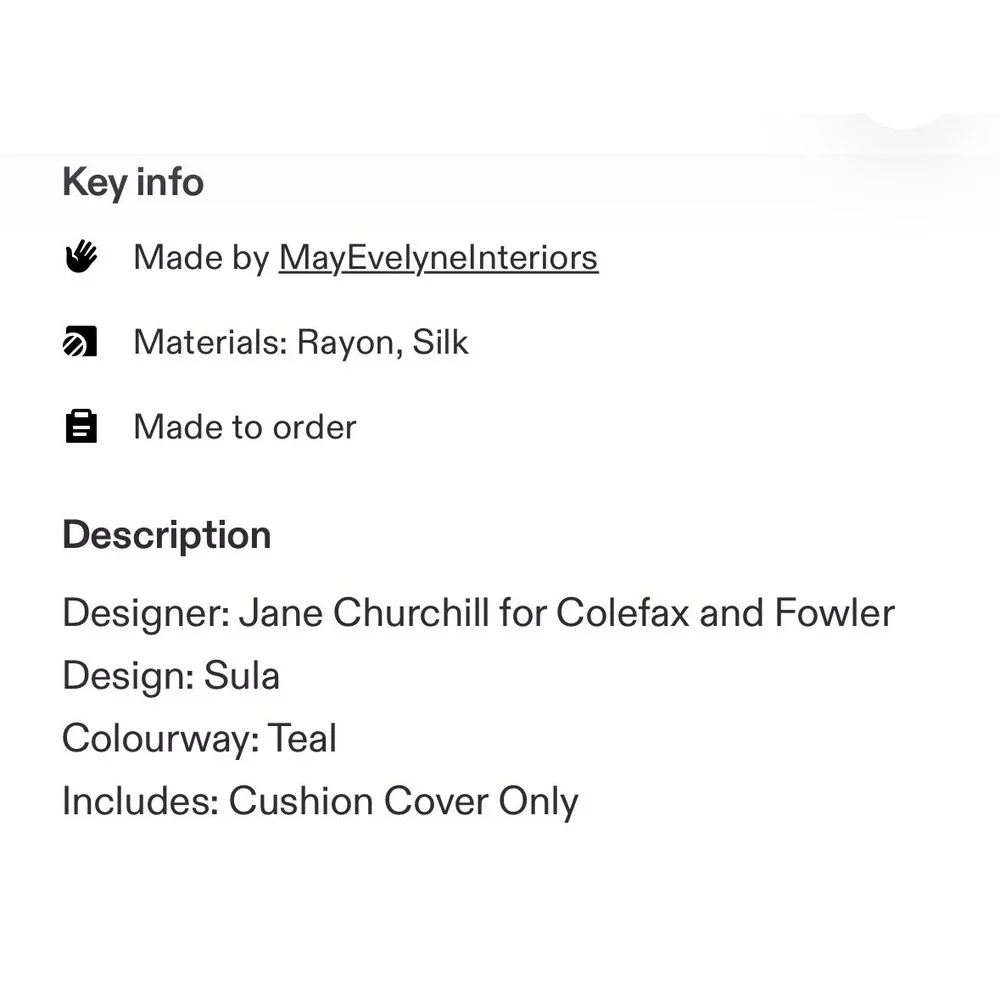 Jane Churchill Colefax Fowler Down Fill Pillow 18
